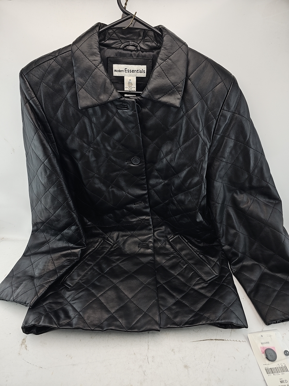 Modern Essentials Quilted Genuine Leather Jacket